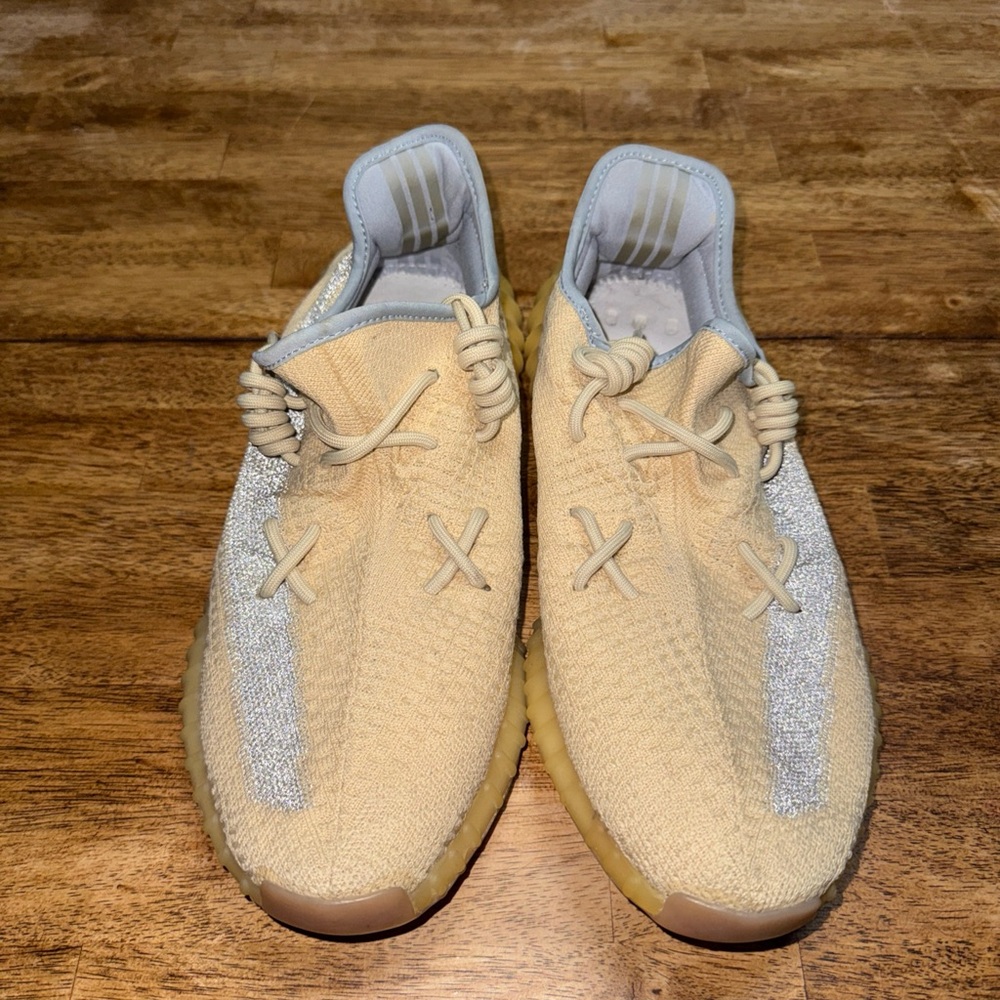 Yeezy Boost Adidas Beige and Gray Sneakers size 12